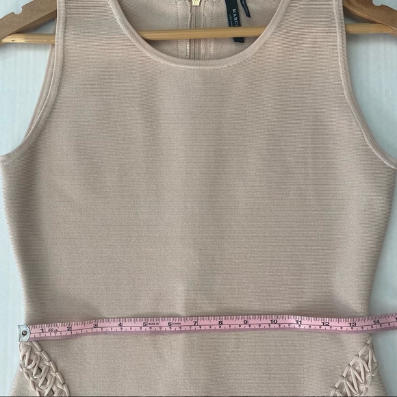 Guess by Marciano Nami Peach nude Bandage Dress Size L - Picture 5 of 7